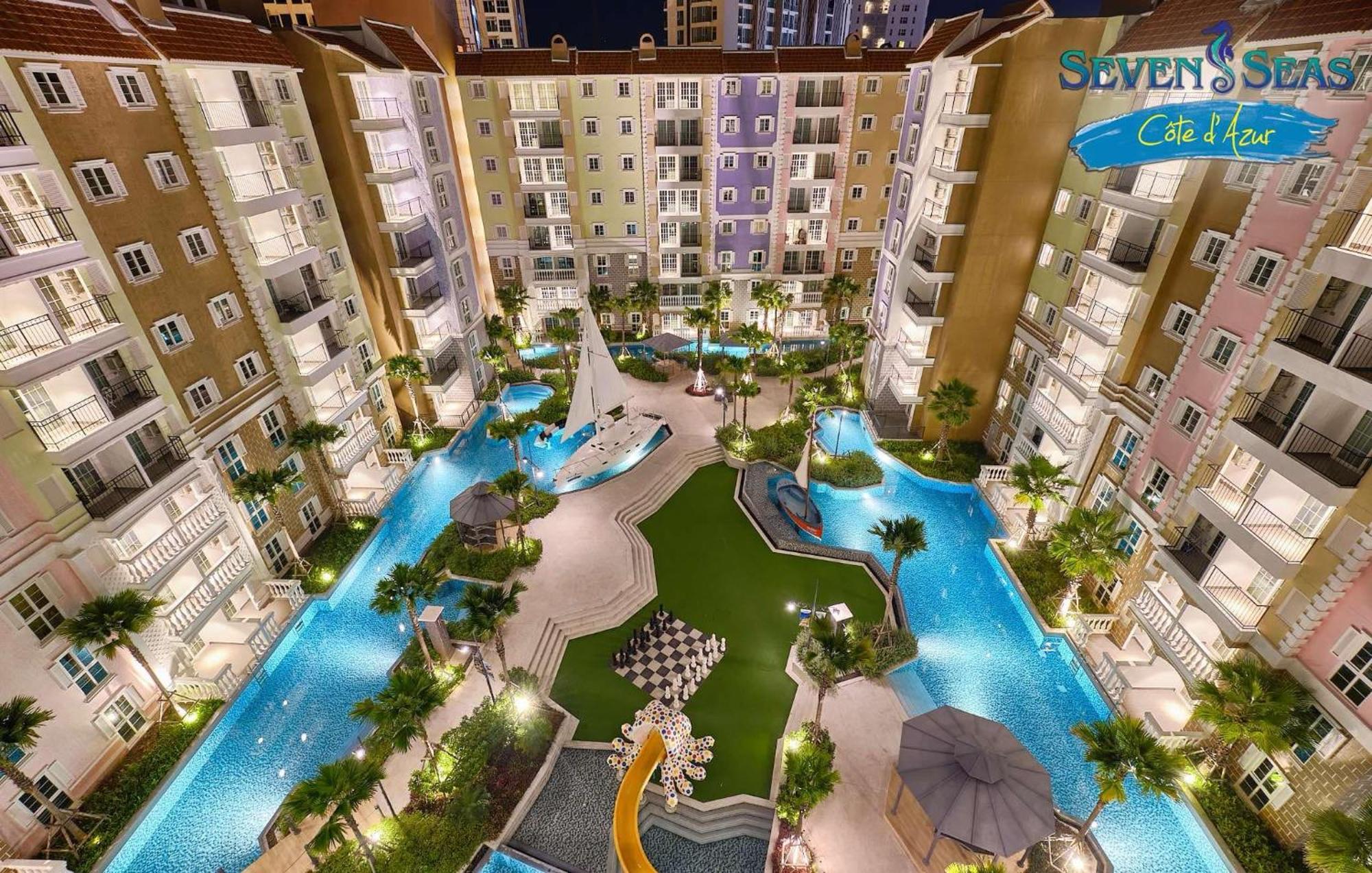 Seven Seas Cote De Azur Hotel На Джомтиен Екстериор снимка