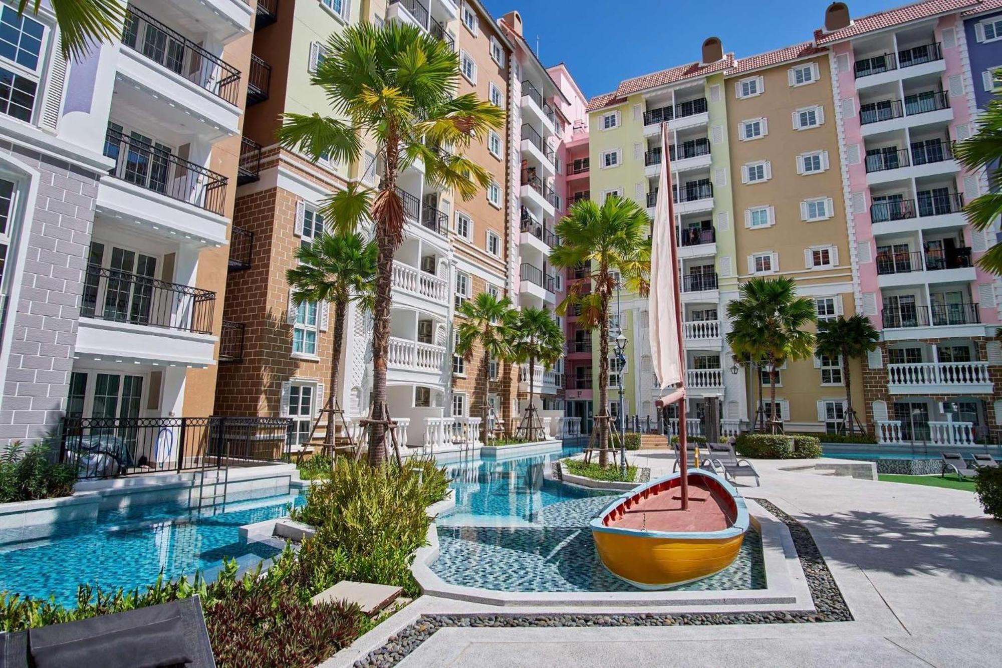 Seven Seas Cote De Azur Hotel На Джомтиен Екстериор снимка